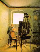 Georg Friedrich Kersting Caspar David Friedrich in seinem Atelier oil painting artist